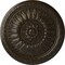 Ekena Millwork Temple Ceiling Medallion (Fits Canopies up to 9 1/4"), 24"OD x 1 5/8"P, Stone Hearth Crackle CM24TESHC - alternate 1